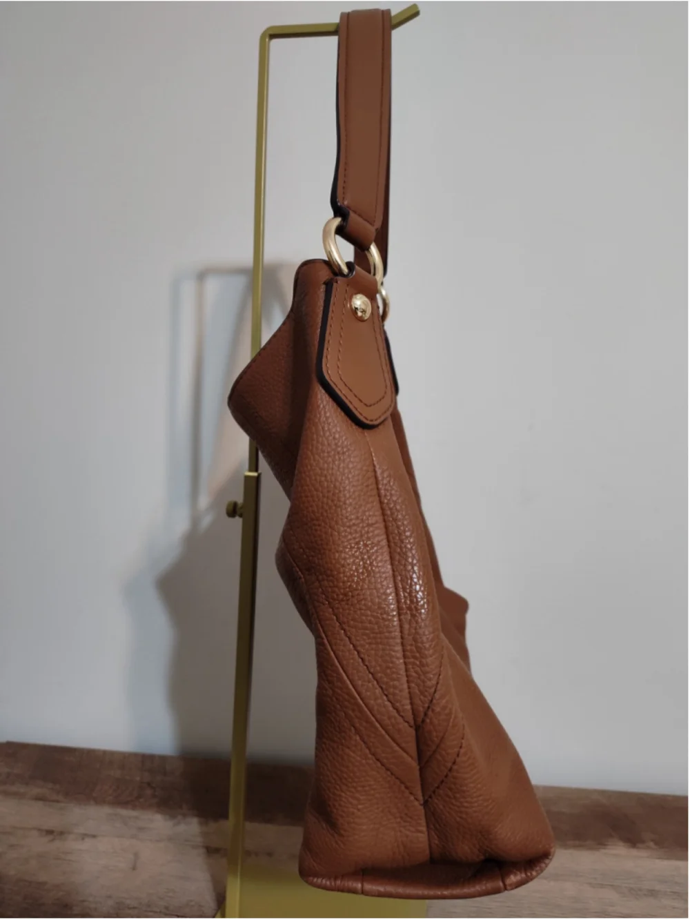 Women's Michael Kors Hobo Bag One Size Brown Gold